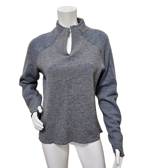Mountain Hardwear Sweaters - Mountain Hardware Blue Wool Sweater Size M